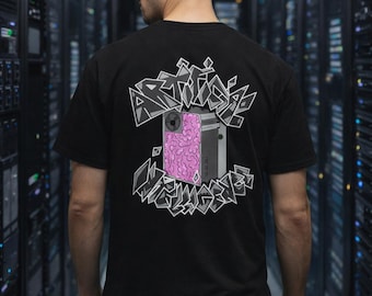 AI T-Shirt | Artificial Intelligence Graphic Tee | Cyberpunk Tech Streetwear | Crypto Tech Shirt | Futuristic Streetwear | STS3BA3