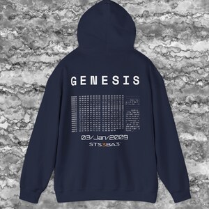 Bitcoin Genesis Hoodie Black | Crypto Streetwear Hoodie | Bitcoin Hoodie | Satoshi Nakamoto | Web3 Clothing | STS3BA3 | Bitcoin Apparel image 14