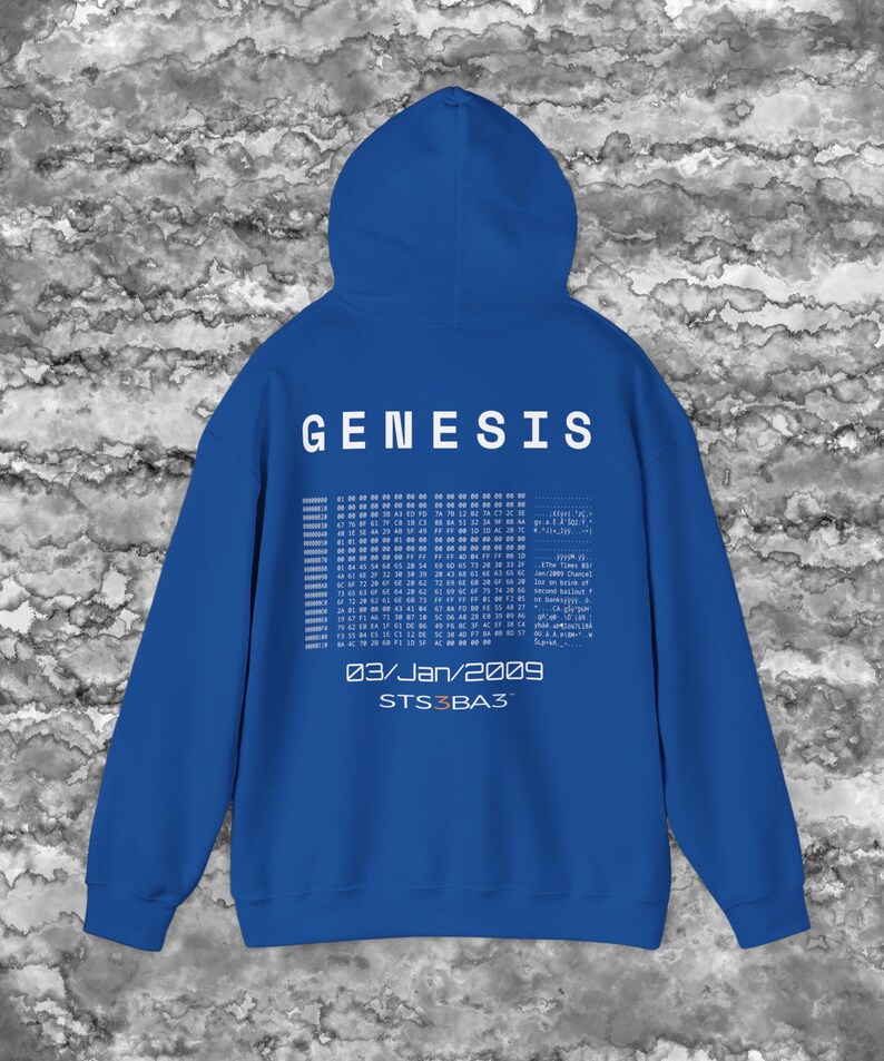 Bitcoin Genesis Hoodie Black | Crypto Streetwear Hoodie | Bitcoin Hoodie | Satoshi Nakamoto | Web3 Clothing | STS3BA3 | Bitcoin Apparel image 13