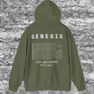 Bitcoin Genesis Hoodie Black | Crypto Streetwear Hoodie | Bitcoin Hoodie | Satoshi Nakamoto | Web3 Clothing | STS3BA3 | Bitcoin Apparel image 15