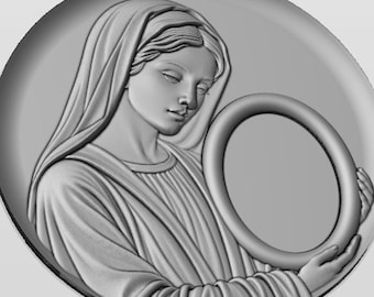 bassorilievo madonna con foto