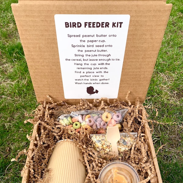 DIY Kids Bird Feeders, Kids Craft Kit, Bird Feeder Kit, DIY Bird Feeder, Bird Feeder for Kids, Wild Bird Feeder, DIY Kit for Kids, Outdoor