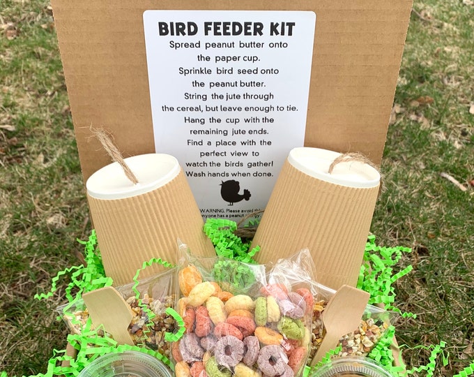 DIY Kids Bird Feeders, Kids Craft Kit, Bird Feeder Kit, DIY Bird Feeder, Bird Feeder for Kids, Wild Bird Feeder, DIY Kit for Kids, Outdoor