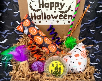 ハロウィン猫用おもちゃ箱