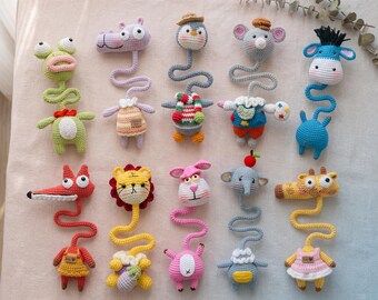 10-in-1 Crochet Animal Patterns Bundle | Long Neck Amigurumi Bag Charm, Keychain (PDF Digital Download)