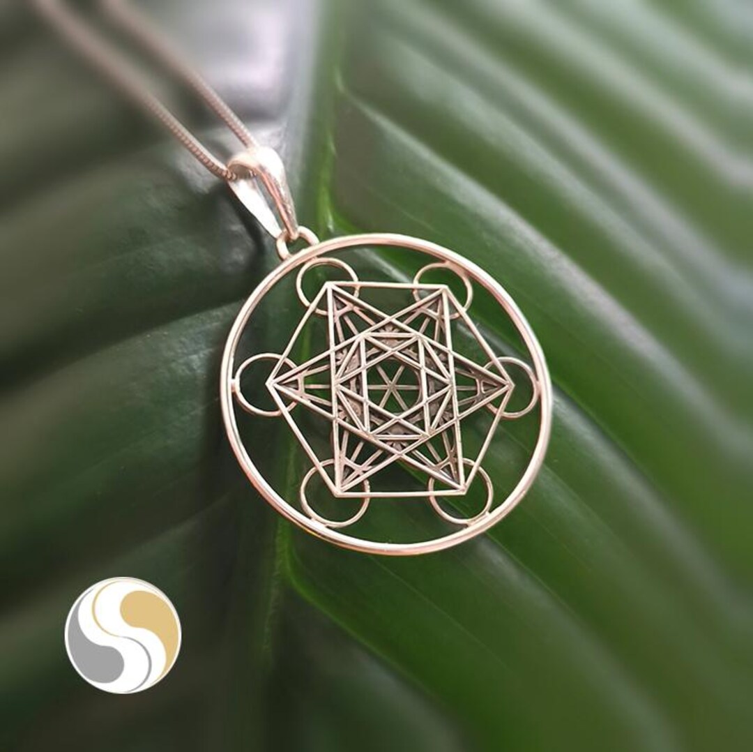 Metatron's Cube 3D Sacred Geometry Pendant – Handcrafted Sterling ...