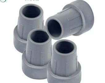 4x 25mm , 22mm , 19mm RUBBER FERRULES Walking Stick Crutch End Cane Zimmer Walking Frame