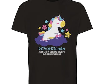 Funny DevOps Unicorn T-Shirt | Geeky Techie Gift