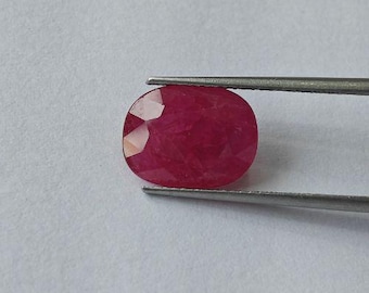 Natürlicher Rubin (Maanik) 4,91 Ct Ovale Form | Mosambik Herkunft | Facettierter Edelstein für Ring & Astrologie