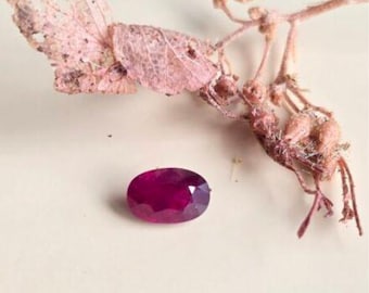 Natural Ruby (Maanik) 1.45 Ct Madagascar Origin GFCO Certified Oval Gemstone for Ring, Earrings & Astrology