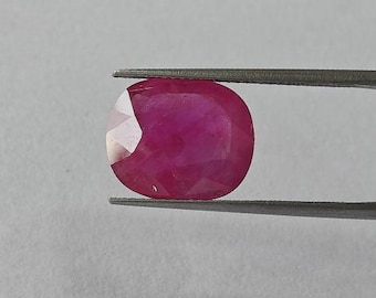 Natuurlijke Birma-robijn (Maanik) 6,39 kt kussenvorm | Premium edelsteen voor sieraden en astrologie