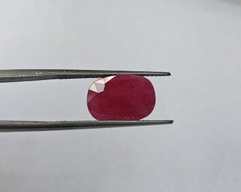 Natürlicher Rubin (Maanik) 5,16 Ct Oval facettierter Mosambik Rubin Edelstein für Ring & Astrologie