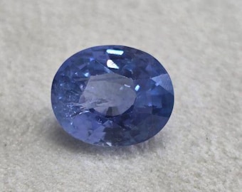 Natural Unheated Blue Sapphire 7.21Ct Oval Neelam GFCO Certified Sri Lanka