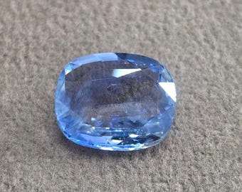 Natural Unheated Blue Sapphire 6.15Ct Sri Lanka Cushion Cut GFCO Certified Neelam