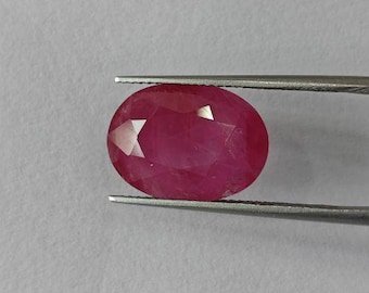 Natuurlijke Birma-robijn (Maanik) 8,64 kt ovale vorm | Premium edelsteen voor ringen en astrologie