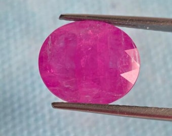 Natural Ruby (Maanik) 9.87 Ct GFCO Certified Mozambique Origin Oval Gemstone for Ring & Astrology