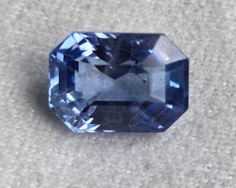 Natural Unheated Ceylon Blue Sapphire 5.27Ct Octagon Cut GFCO Certified Neelam