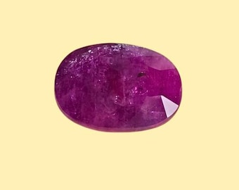 Natural Ruby (Maanik) 16.38 Ct Oval Shape Mozambique Origin Gemstone for Ring & Astrology