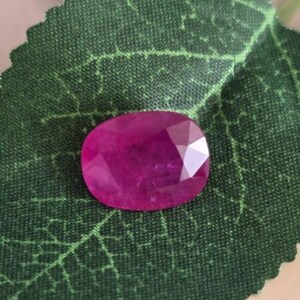 Natural Mozambique Ruby (Manik), 6.67ct, Oval Cut, Certified By GFCO,Gemstone for Rings & Pendants