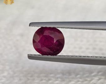 Natural Ruby (Maanik) 2.10 Ct Cushion Cut Mozambique Origin Gemstone for Ring & Astrology
