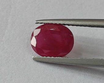 Natural Burma Ruby (Maanik) 2.50 Ct Oval Shape Gemstone for Ring & Vedic Astrology