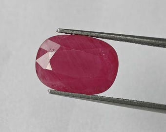 Natürlicher Rubin (Maanik) 4.42 Ct Oval Mosambik Rubin Edelstein für Ring, Schmuck & Astrologie