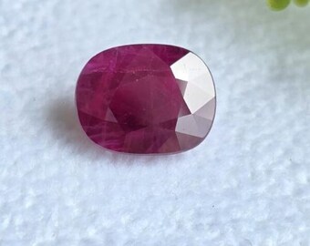 Natuurlijke Birma-robijn (Maanik) 3,18 kt ovale gefacetteerde verwarmde edelsteen | Perfect voor ringen en sieraden