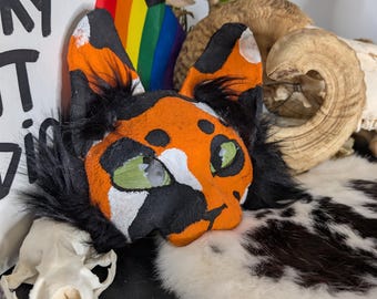 Calico cat therian mask