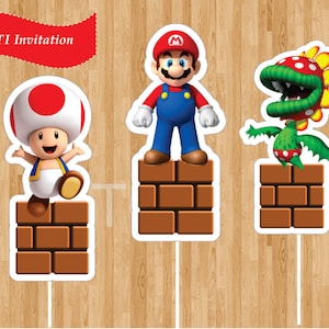 Super Mario Bros.  Party Centerpiece [DIGITAL FILE ONLY]