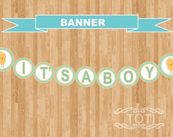 Its a Boy | Baby Shower Banner. [INSTANT DOWNLOAD)