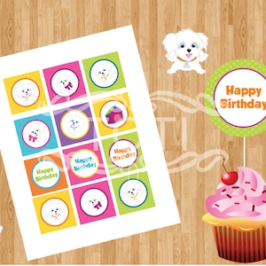 Puppy&#39;s Cupcake Toppers