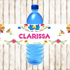 Mexican Water Bottle Labels