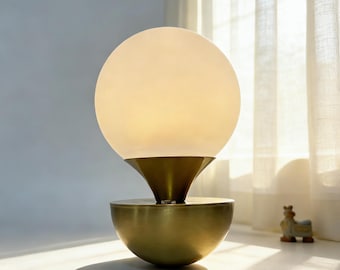 Lámpara de noche moderna con forma de columpio, lámpara de mesa regulable recargable por USB, lámpara minimalista equilibrada, lámpara de noche única, lámpara de escritorio creativa, decoración acogedora para el hogar.