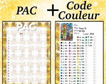 A5 Mystery Coloring Notepad Duo (2) – Color Code Tracker, Coloring Stack & Creative Organization