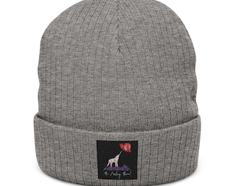 The Howling Thread Embroidered Ribbed Knit Beanie —