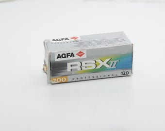 Agfa RSX II 120 color slide film in original packaging expired in October 2006