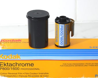 Kodak Ektachrome P800/1600 35 mm-film – verlopen 1964, experimentele fotografie