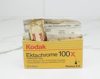 Kodak Ektachrome 100X Pro Pack (5 Rollen) - Abgelaufen 1996 - Seltener Diafilm - E6 - Experimenteller Vintage Look