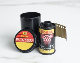Kodak EKTAR 1000 35 mm-film – 36 opnamen – verlopen – zeldzame hoge ISO-kleurnegatief