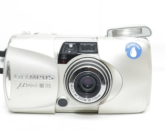 Cámara de película Olympus MJU III Zoom 115 de 35 mm – Totalmente probada con película.