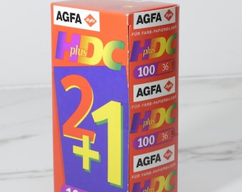 3 rollen Agfa HDC Plus 100 – 35 mm-film, verlopen