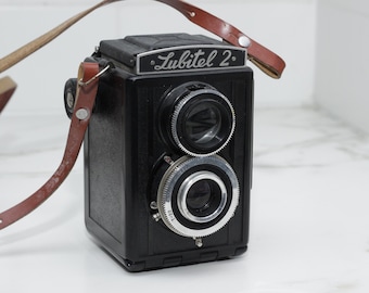 Cámara Lubitel 2 TLR – Probada con película – Lista para el verano – 1 película incluida