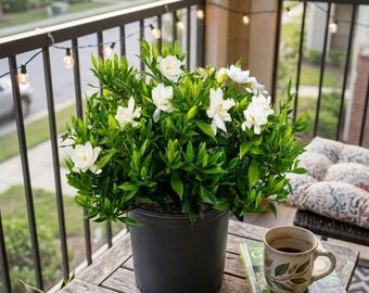 Frostproof Gardenia Live Shrub | Fragrant White Blooms | 2.5 Qt Pot