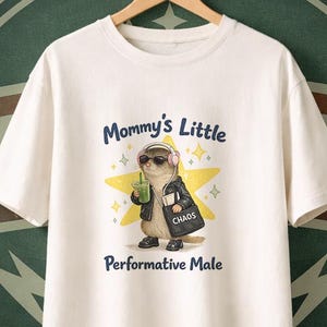 Camiseta de "Mamá, pequeña, performativa, masculina" / Camiseta divertida de animal, camiseta estética de meme / camiseta de matcha, camiseta unisex divertida de rata, regalo para él