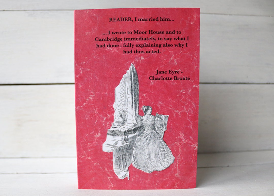 Jane Eyre Card Charlotte Brontë Reader I Married Him... Etsy