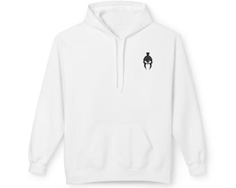 Sudadera con capucha con corona de laurel y espadas cruzadas / Estampado en la espalda «Vive con recuerdos, no con sueños»