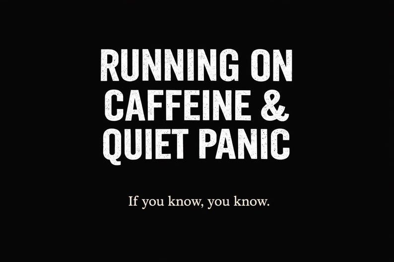 Caffeine Quiet Panic Burnout Humor T-Shirt, Anxiety Funny Tee, Nurse Student Gift image 2