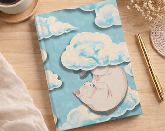 Cat Cloud Hardcover Journal – Lined Notebook
