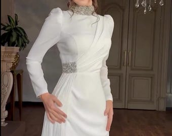 Ethereal White Charm Gown