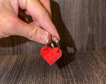 Hart sleutelhangerset voor koppels, bijpassende stenen sleutelhangers, valentijnscadeau, cadeau vriend vriendin